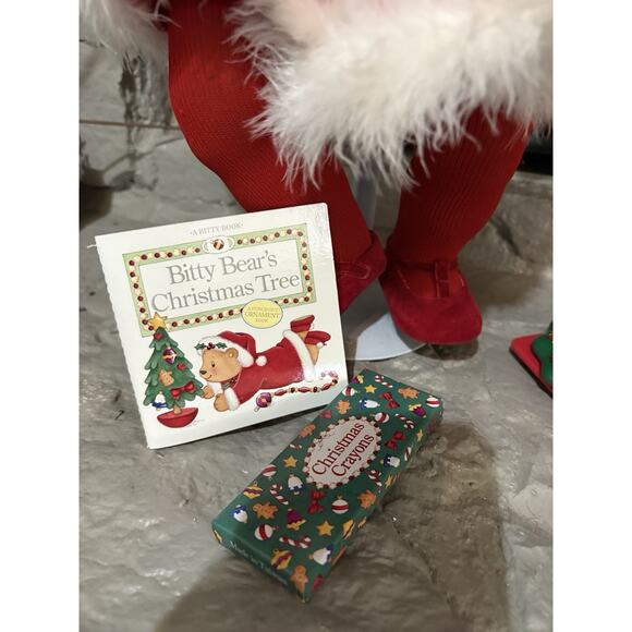 Retired American Girl Doll Bitty Baby Twin African And Santa’s Helper Set Tree - Picture 4 of 7